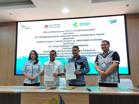 Bank NTT dan RSUP dr Ben Mboi KupangTandatangan Nota Kesepahaman Dengan PT Jasa Transmedic Untuk Penerapan SIMRS