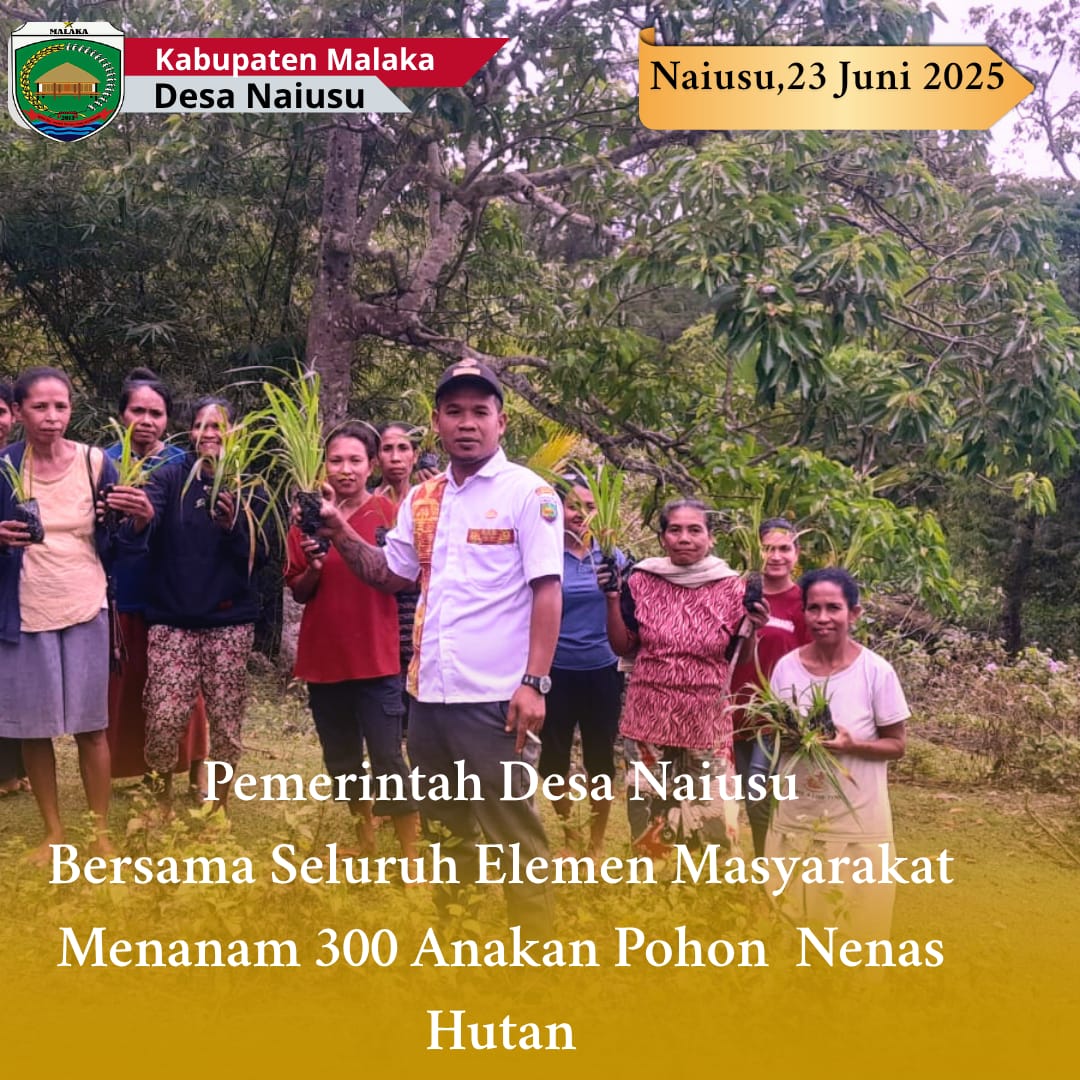 Pemdes Naiusu dan Warga Tanam 300 Anakan Pohon di Lokasi Rawan Longsor