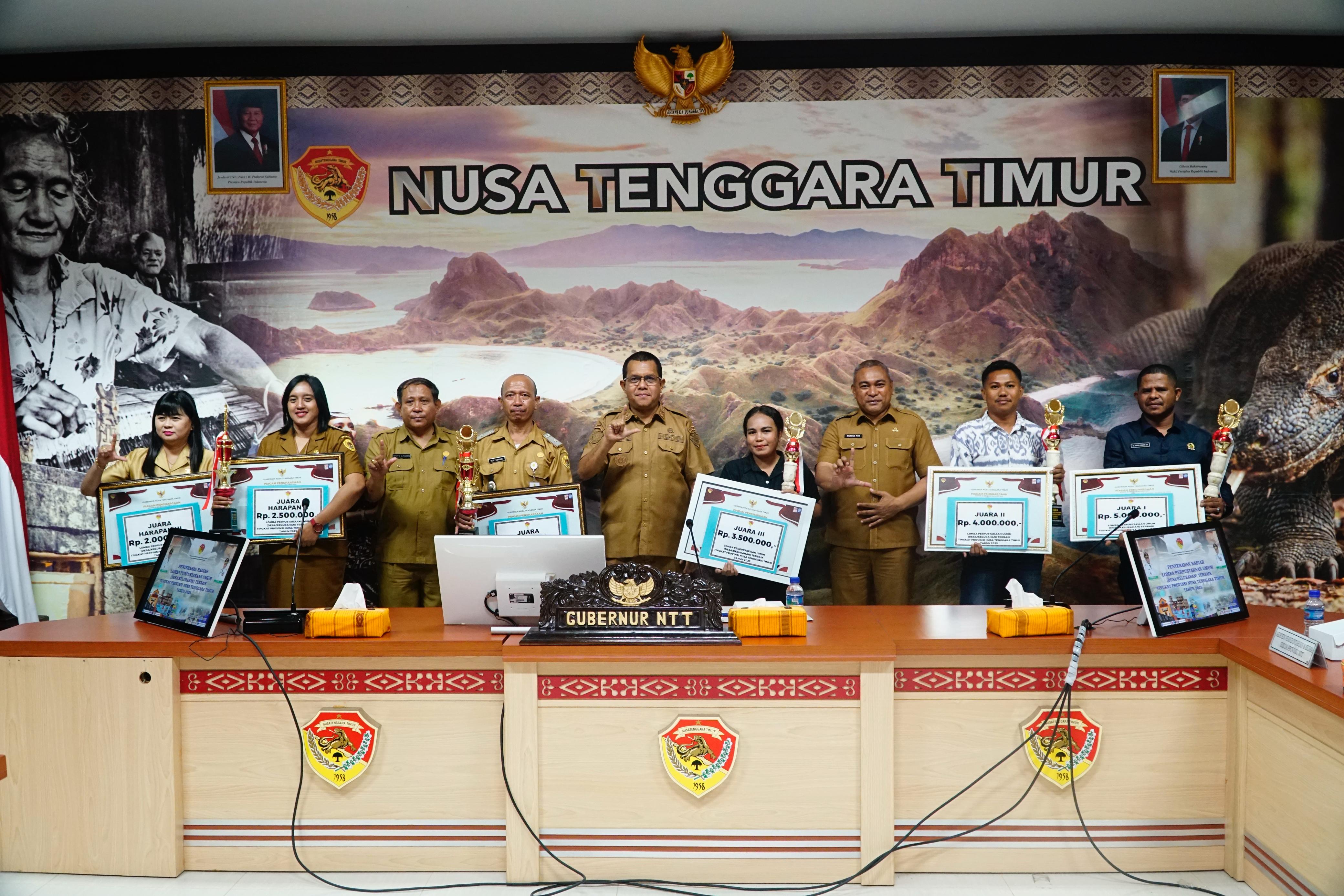 Perpustakaan Sahabat Baca Desa Kalikur Juara I Lomba Perpustakaan Umum NTT 2025