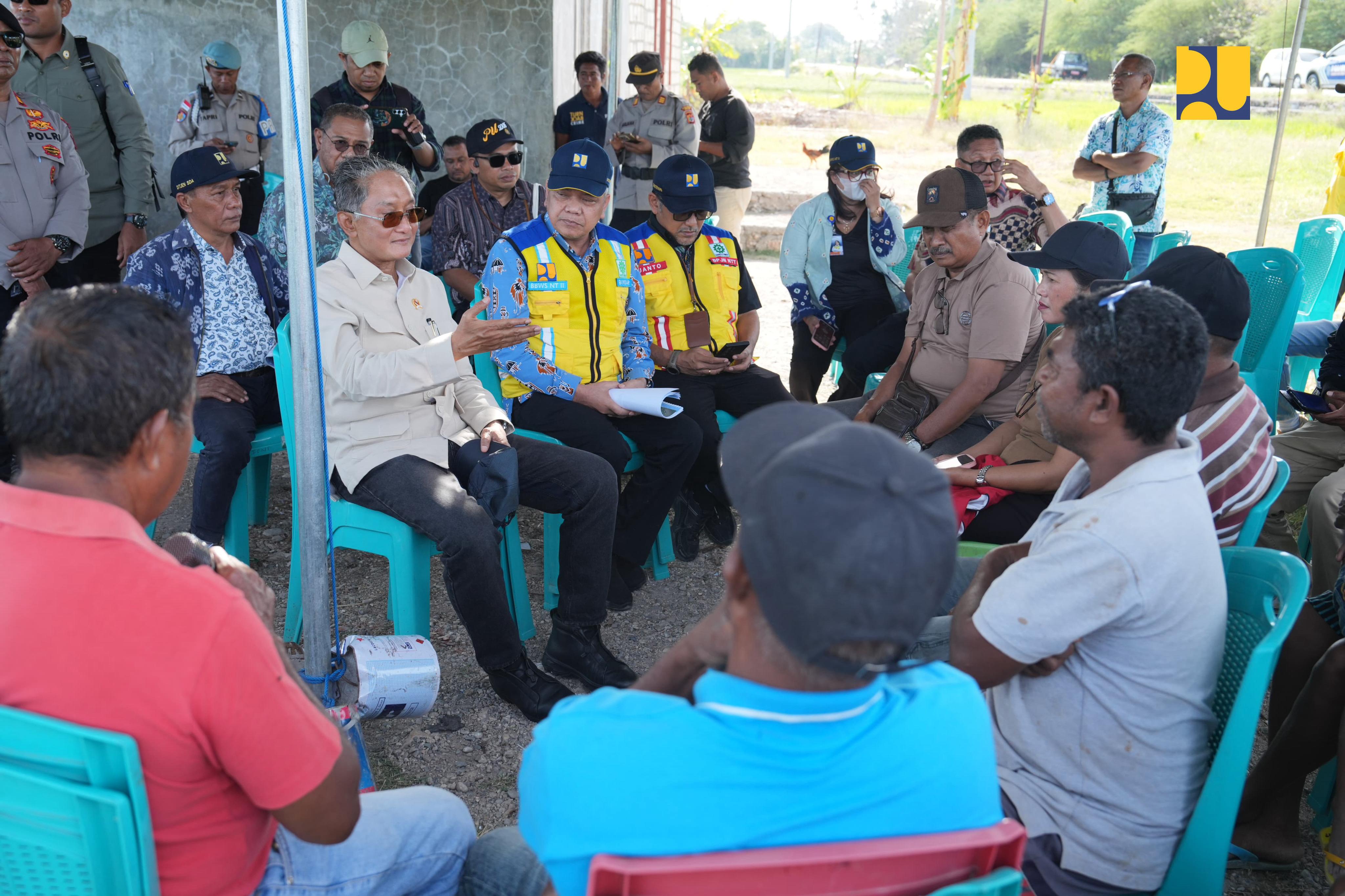 Menteri PU Tegaskan Pentingnya Optimalisasi Irigasi Raknamo Untuk Perkuat Distribusi Air Bagi Petani