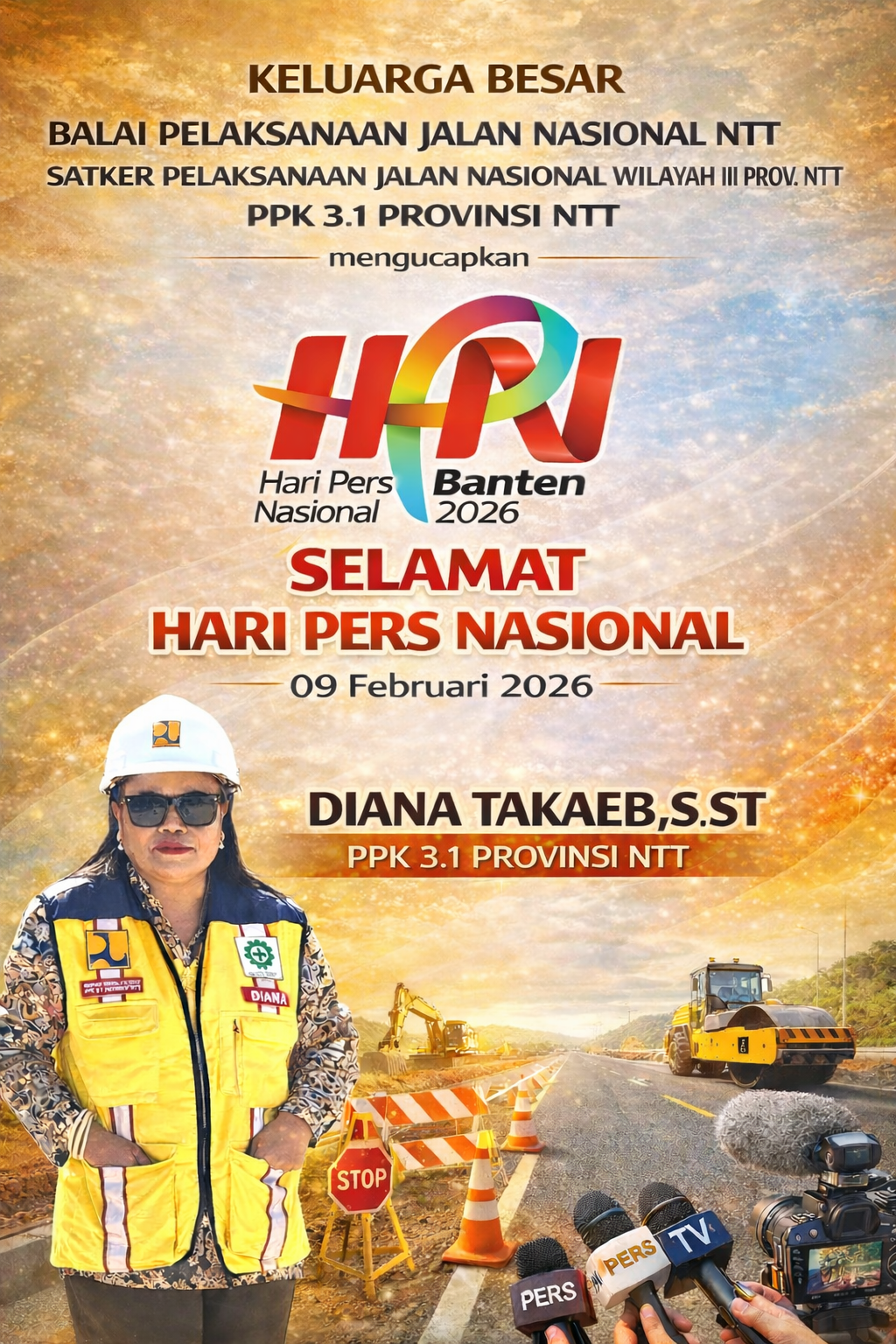 Keluarga Besar PPK 3.1 Provinsi NTT - Selamat Hari Pers Nasional 