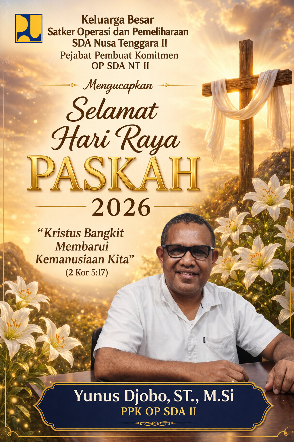 Keluarga Besar PPK OP SDA II Mengucapkan Selamat Hari Raya Paskah Tahun 2026