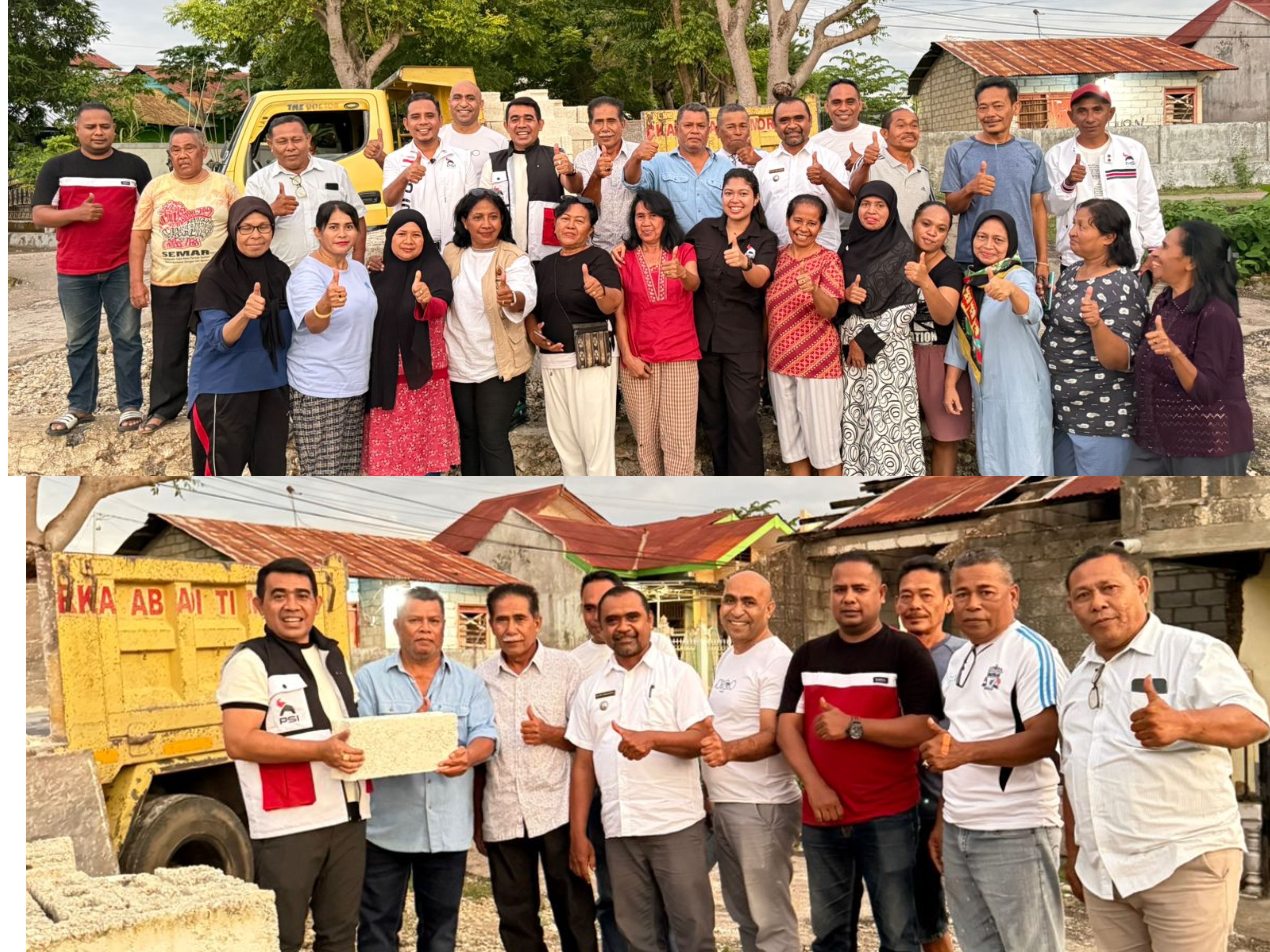 Anggota DPRD NTT, Fraksi PSI NTT Bantu Material Untuk Pembangunan Posyandu di Alak