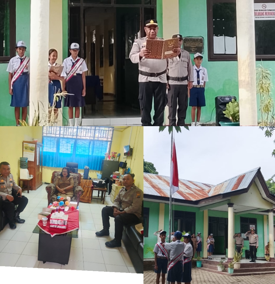 Jadi Pembina Upacara di SMP Adhyaksa 2 Kupang, IPDA Gaudensius Bere Ajak Siswa/i Jaga Kamtibmas