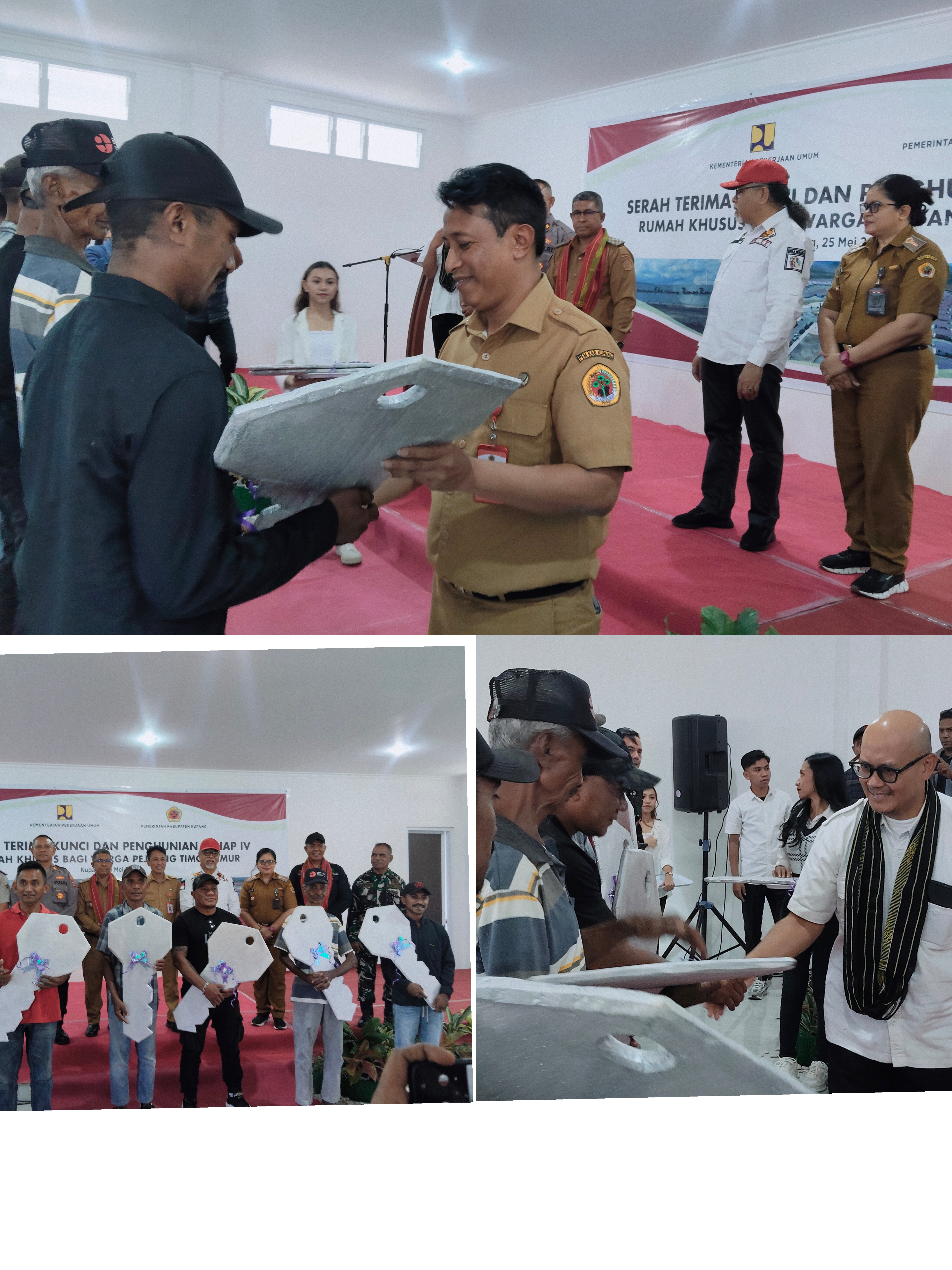 Kementerian PU melalui BPBPK NTT Serahterima 460 Unit Rumah Tahap IV bagi Warga  Pejuang Timor Timur dan Warga Lokal