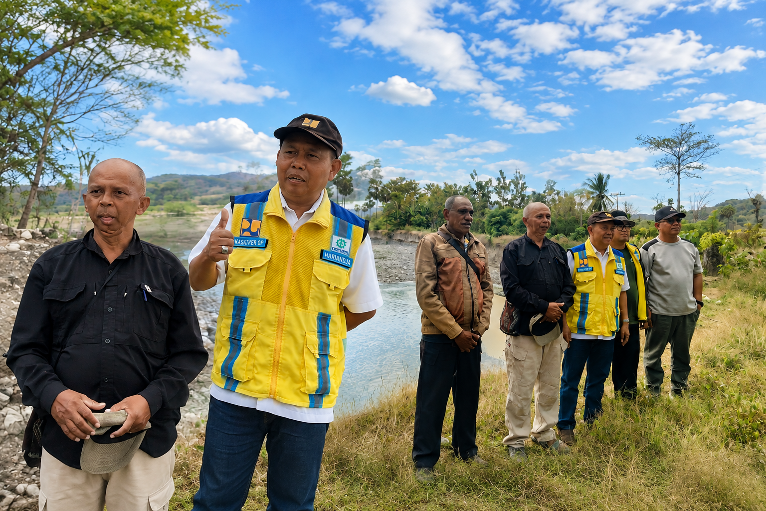 BBWS Nusa Tenggara II Segera Bangun  Pengaman Sungai Linamnutu, Lindungi Permukiman dan Lahan Pertanian Warga