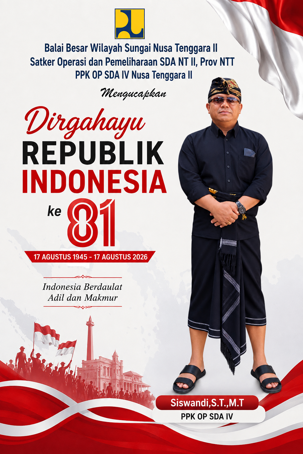 Keluarga Besar PPK OP SDA IV Mengucapkan Dirgahayu Republik Indonesia ke 81 