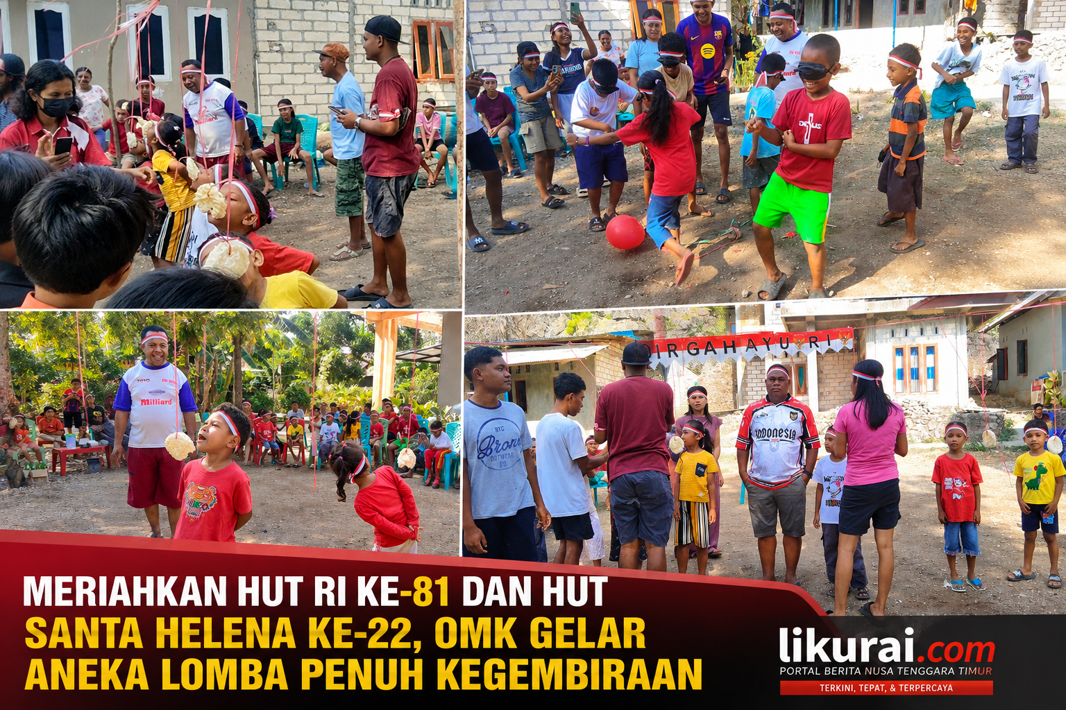 Meriahkan HUT RI ke-81 dan HUT Santa Helena ke-22, OMK Santa Helena Gelar Aneka Lomba