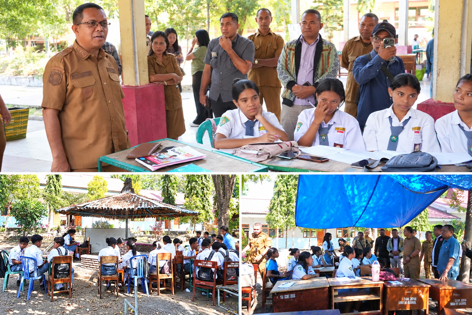 Gubernur NTT Semangati Siswa SMAK Sint. Gabriel Maumere, Tetap Belajar di Tengah Kondisi Tanggap Darurat Gempa