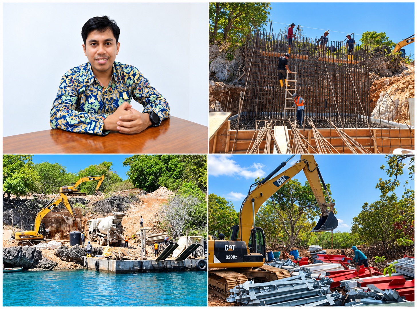Progres Pembangunan Jembatan Gantung Pulau Usu Capai 65,18 Persen, Ditargetkan Berfungsi Awal 2027