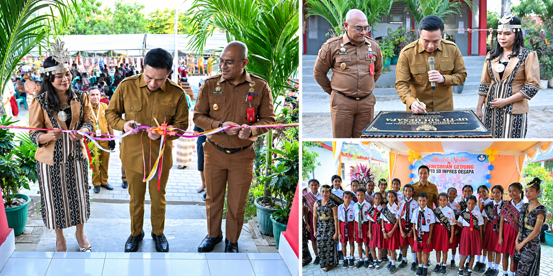 Wali Kota Kupang Resmikan Gedung Baru SD Inpres Oesapa