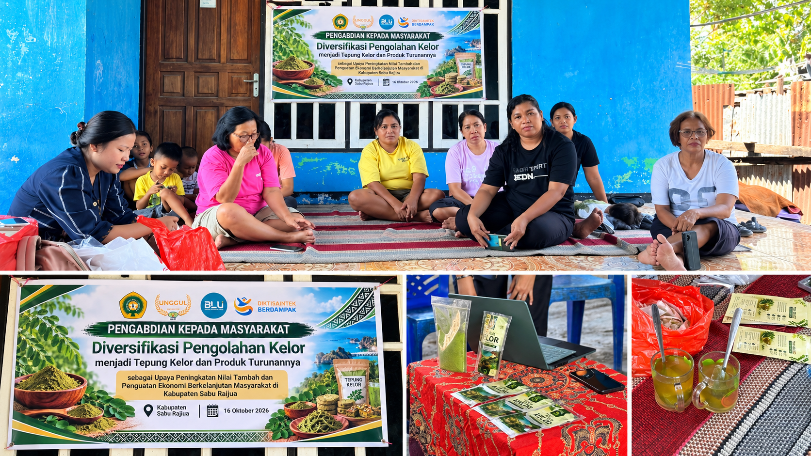 Undana Dampingi Kelompok Wini Ray Olah Kelor Jadi Produk Bernilai Ekonomi di Sabu Raijua