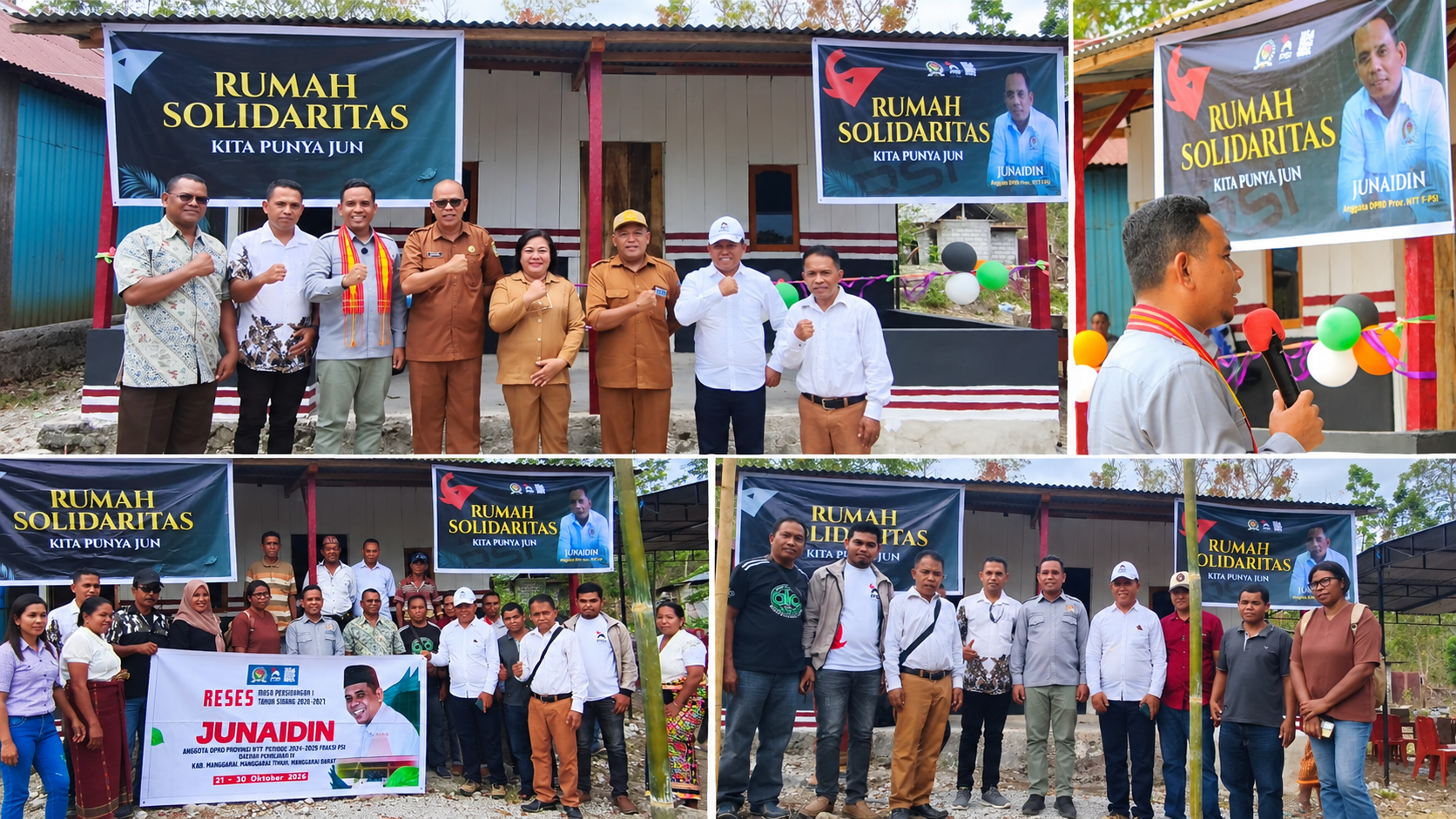 Junaidin Mahasan Resmikan Rumah Singgah Bagi Keluarga Pasien RSUD Borong